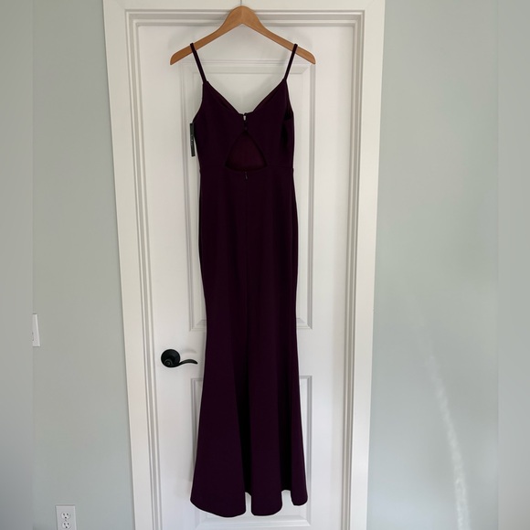 NWT Lulus Moments Of Bliss Purple Backless Mermaid Maxi S - Picture 5 of 7
